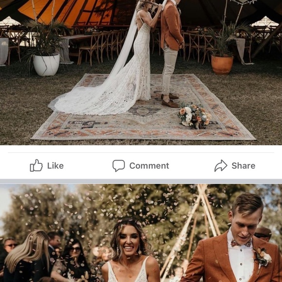 Rue de seine wedding gown. Never worn. Tags and in original box. Size 12 - Picture 6 of 10